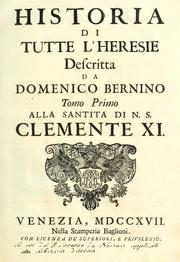 Cover of: Historia di tutte l'heresie