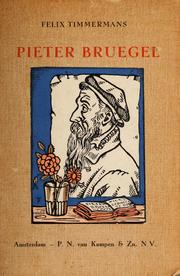 Cover of: Pieter Bruegel by Felix Timmermans