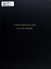 Cover of: A teletype selective call system