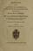 Cover of: Discurso sobre la dignidad de la magistratura, y obligaciones de los magistrados, que pronunció en el Real consejo de las ordenes militares, su presidente el excmo señor duque de S. Fernando y de Quiroga, en el dia 2 de Enero de 1818