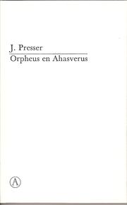 Cover of: Orpheus en Ahasverus