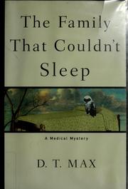 Cover of: The family that couldn't sleep: a medical mystery