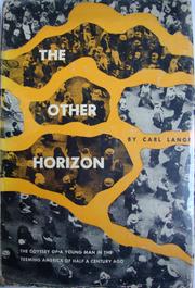 The other horizon by Lange, Carl.