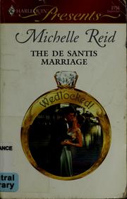 Cover of: The De Santis Marriage by Michelle Reid