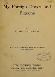 Cover of: My foreign doves and pigeons