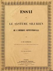 Cover of: Essai sur le système silurien de l'Amérique septentrionale