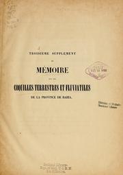 Cover of: Memoire sur les coquilles terrestres et fluviatiles, envoyées de Bahia par M.S. Blanchet by Stefano Moricand