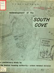 Cover of: Redevelopment of the South Cove: a preliminary study