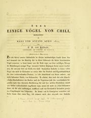 Cover of: Über einige Vögel von Chili