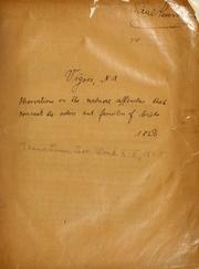 Cover of: Observations on the natural affinities that connect the orders and families of birds: togethers with description of a new species of scolopax ...: with observations on the anas glocitans of pallas and a description of the female of that species