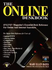 Cover of: The Online deskbook: Online magazine's essential desk reference for online and Internet searchers