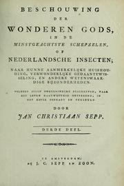 Cover of: Beschouwing der wonderen Gods: in de mintsgeachte schepzelen of nederlandsche insecten ... naar 't leven naauwkeurig getekent, in 't koper gebracht wn gekleurd
