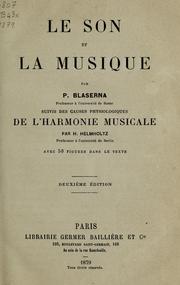 Cover of: Le son et la musique