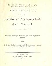 Cover of: Abhandlung über die männlichen Zeugungstheile der Vögel