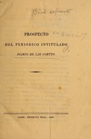 Cover of: Diario de las discusiones y actas de las Córtes