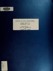 Cover of: Prototype oil shale leasing program | Gulf Oil Corporation