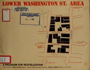 Cover of: Lower Washington street area: a program for revitalization by Boston Redevelopment Authority