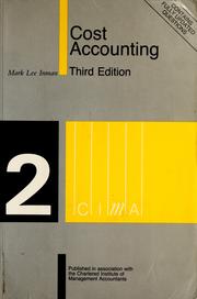 Cover of: Cost accounting by Mark Lee Inman