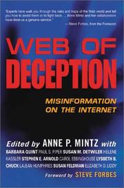 Cover of: Web of deception by edited by Anne P. Mintz.