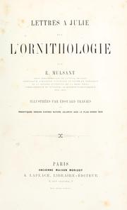 Cover of: Lettres à Julie sur l'ornithologie