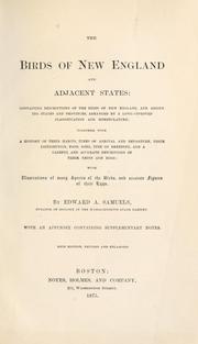 The birds of New England and adjacent states by Edward Augustus Samuel