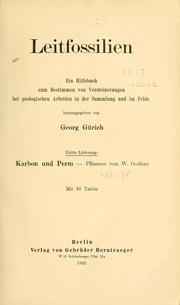 Cover of: Leitfossilien by Georg G rich