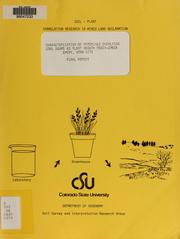 Cover of: Characterization of materials overlying coal seams as plant growth media - Emria Emery, Utah site: final report