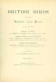 Cover of: British birds with their nests and eggs by Arthur G. Butler
