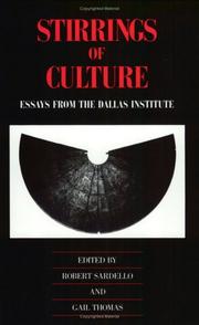Cover of: Stirrings of culture by Robert J. Sardello, Gail Thomas, editors.