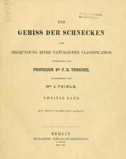 Cover of: Das Gebiss der Schnecken zur Begründung einer natürlichen Classification