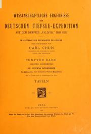 Cover of: Die Echinoiden der Deutschen tiefsee-Expedition