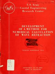 Cover of: Development of a method for numerical calculation of wave refraction by Wyman Harrison