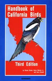 Cover of: Handbook of California Birds (Audubon Field Guide) by Vinson Brown, Henry G. Weston