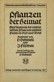 Cover of: Pflanzen der Heimat by O. Schmeil