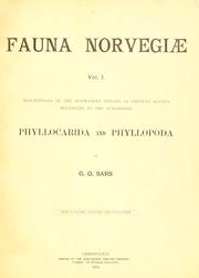 Cover of: Beskrivelse af de hidtil kjendte norske arter af underordnerne Phyllocarida og Phyllopoda by G. O. Sars