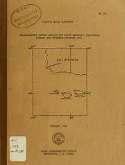 Cover of: Oceanograhic survey results off Point Arguello, California, January and November-December, 1964