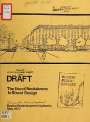 Cover of: The use of neckdowns in street design. (draft)