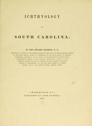 Cover of: Ichthyology of South Carolina