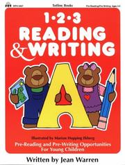 Cover of: Totline 123 Reading & Writing ~ Pre-Reading and Pre-Writing Opportunities for Young Children (1-2-3 Series)