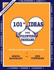 Cover of: One Hundred and One Ideas for Volunteer Programs (Brainstorm Series)