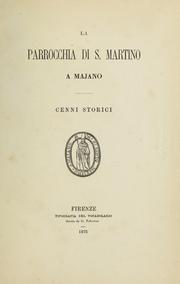 Cover of: La parrocchia di S. Martino a Majano: Cenni storici