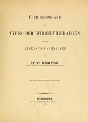 Cover of: Über Sehorgane vom Typus der Wirbelthieraugen au dem Rücken von Schnecken