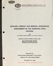 Geology, energy and mineral resources assessment of the Maricopa area, Arizona by Jan Krason