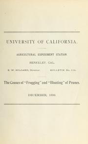 Cover of: The causes of "Frogging" and "bloating" of prunes