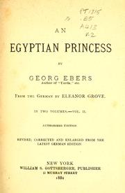 Cover of: An Egyptian princess