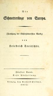 Cover of: Die schmetterlinge von Europa by Ferdinand Ochsenheimer