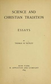 Cover of: Science and Christian tradition