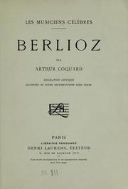 Cover of: Berlioz by Arthur Coquard