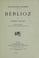 Cover of: Berlioz