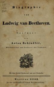 Cover of: Biographie von Ludwig van Beethoven